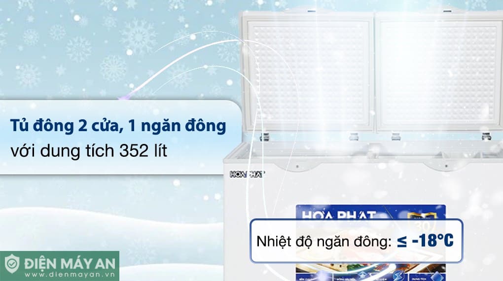 Tủ đông Hòa Phát 352 Lít HPF AD6352